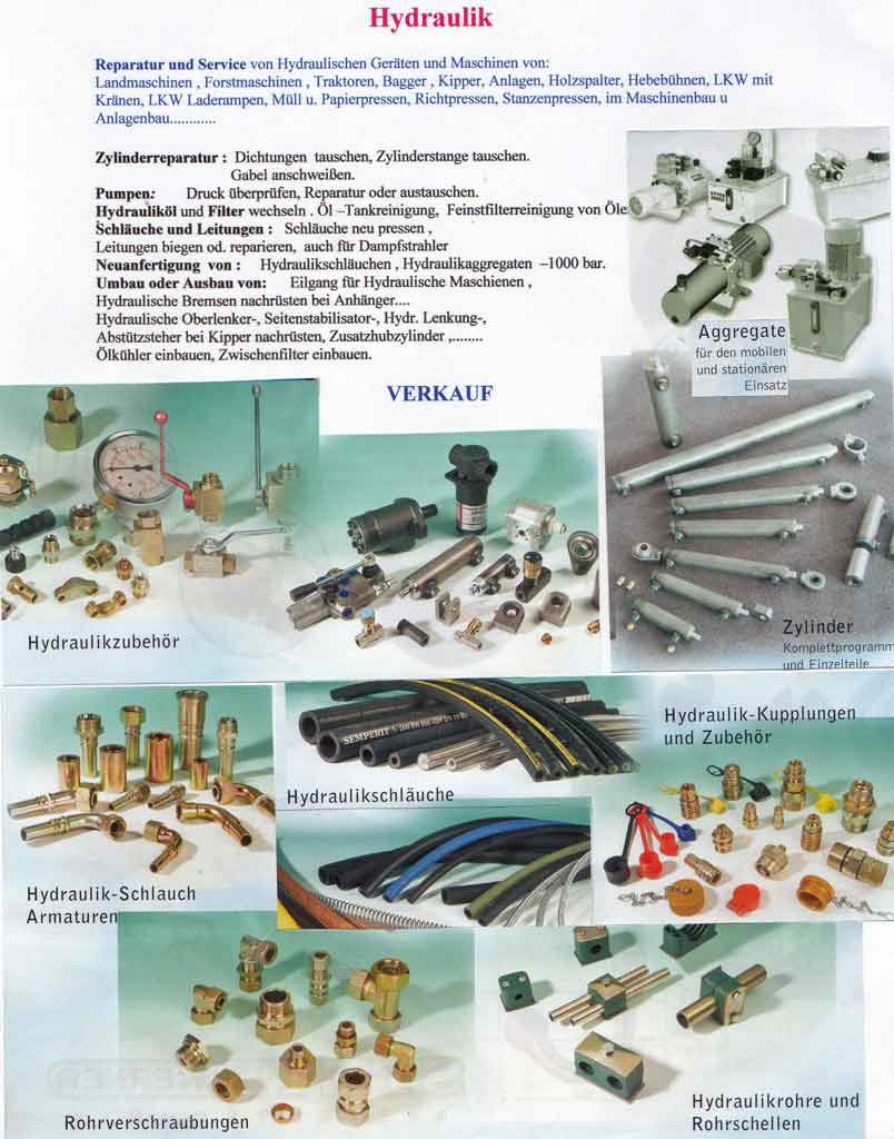 Aufgestellte Hydraulikanlage